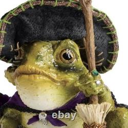 Grandin Road Katherine's Collection Witch Frog Tabletop Halloween Decor 9