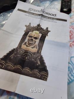 Grandinroad Halloween Foggy Skull Lantern New 161363 Grandinroad Halloween Foggy Skull Lantern New 161363