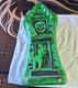 Green Halloween Haunted House Wall Plaque 3d Effect Glossy Plastic Vertical