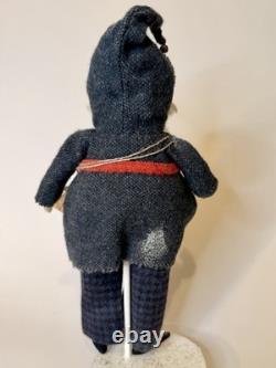 Grimitives Kaf Foley Grimm Blue Santa Art Doll Cape Cod Folk Art Christmas