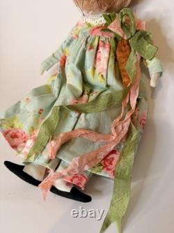 Grimitives Kaf Foley Grimm Pink EASTER BUNNY RABBIT Cape Cod Folk Art