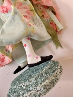 Grimitives Kaf Foley Grimm Pink EASTER BUNNY RABBIT Cape Cod Folk Art