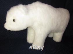 HEN HOUSE Joyce Ditz Designs White Polar Bear Footrest VINTAGE EXCELLENT