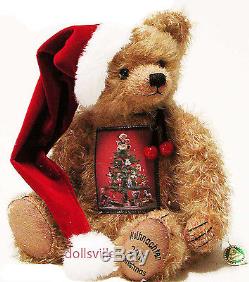 HERMANN-Coburg Germany Mohair Teddy Bear Annual Christmas Weihnacht for 2016 NEW