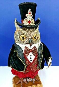 HOLIDAY CHEER OWL Table Top CHRISTMAS 28-828222 NEW MINT Katherine's Collection