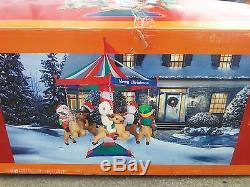 HOLIDAY HOME ACCENT S ANIMATED INFLATABLE CHRISTMAS CAROUSEL 7ft (NEW Other!)