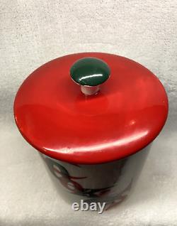 HOLT HOWARD CHRISTMAS POP-UP-SANTA COOKIE JAR MCM VTG 1950's PAINTED CERAMIC