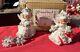 Holt Howard Christmas Ermine Angel Candle Holders In Original Box