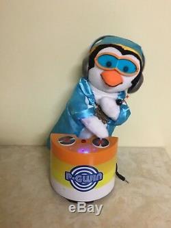 HTF Gemmy P-gwin The DJ Penguin Disc Jockey Mp3 Music Lights