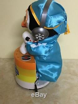 HTF Gemmy P-gwin The DJ Penguin Disc Jockey Mp3 Music Lights