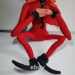 HTF Joe Spencer Mischievous Devil Doll Gathered Traditions Halloween Art Decor