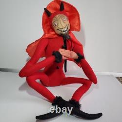 HTF Joe Spencer Mischievous Devil Doll Gathered Traditions Halloween Art Decor