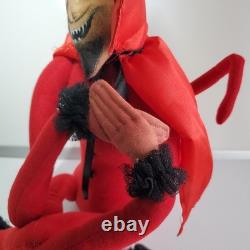 HTF Joe Spencer Mischievous Devil Doll Gathered Traditions Halloween Art Decor HTF Joe Spencer Mischievous Devil Doll Gathered Traditions Halloween Art Decor