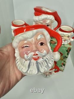 HTF Vintage MCM Napco Winking Santa Pitcher Set With4 Cups New In Box HTF Vintage MCM Napco Winking Santa Pitcher Set With4 Cups New In Box