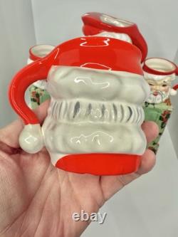 HTF Vintage MCM Napco Winking Santa Pitcher Set With4 Cups New In Box HTF Vintage MCM Napco Winking Santa Pitcher Set With4 Cups New In Box