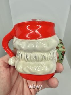 HTF Vintage MCM Napco Winking Santa Pitcher Set With4 Cups New In Box HTF Vintage MCM Napco Winking Santa Pitcher Set With4 Cups New In Box