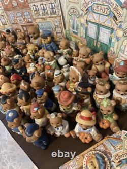 HUGE Lot of 85+ Cherished Teddies Enesco Figurines with Backdrops, Pins, Etc-AS IS HUGE Lot of 85+ Cherished Teddies Enesco Figurines with Backdrops, Pins, Etc-AS IS