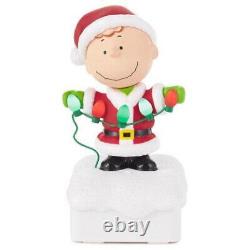 Hallmark 2015 Wireless Peanuts Gang Christmas Light Show Charlie Snoopy Lucy New