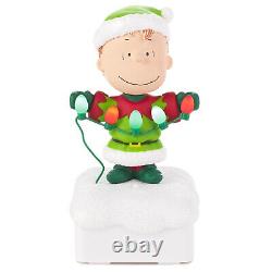 Hallmark 2015 Wireless Peanuts Gang Christmas Light Show Charlie Snoopy Lucy New