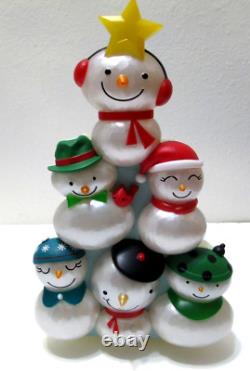 Hallmark Christmas Concert Snowmen 4 Piece Set 21 Music & Light Show 17 1/4 T