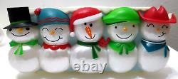 Hallmark Christmas Concert Snowmen 4 Piece Set 21 Music & Light Show 17 1/4 T