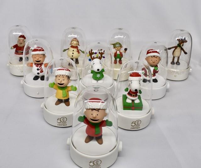 Hallmark Happy Tappers Peanuts 50 Years Charlie Brown Christmas Set Of 10