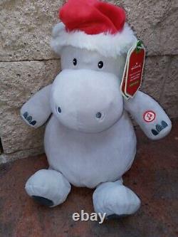 Hallmark Plush Hippo SINGS I Want a Hippopotamus for Christmas Singing Musical