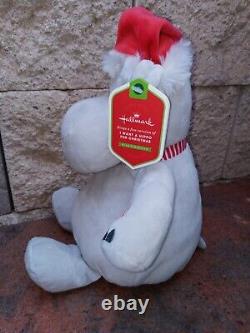 Hallmark Plush Hippo SINGS I Want a Hippopotamus for Christmas Singing Musical