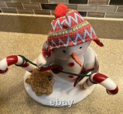 Hallmark Singing Snowman Stockings Hung Care 2017 Musical Rare Brand New