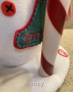 Hallmark Singing Snowman Stockings Hung Care 2017 Musical Rare Brand New