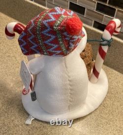 Hallmark Singing Snowman Stockings Hung Care 2017 Musical Rare Brand New