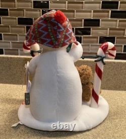 Hallmark Singing Snowman Stockings Hung Care 2017 Musical Rare Brand New