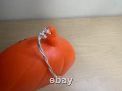 Halloween 1980s Trick Treat Hanging Lighted Blowmold Pumpkin JOL Empire Plastics