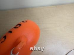 Halloween 1980s Trick Treat Hanging Lighted Blowmold Pumpkin JOL Empire Plastics