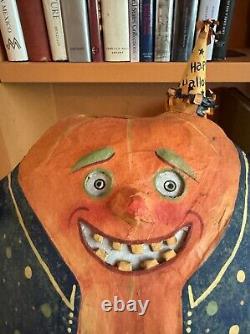 Halloween Big Guy Pumpkin Lantern Virginia Betourne