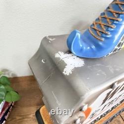 Halloween Blow Mold Beware The Witch Is In & Welcome My Pretties 23x20