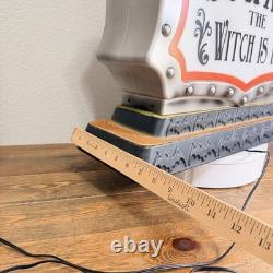 Halloween Blow Mold Beware The Witch Is In & Welcome My Pretties 23x20