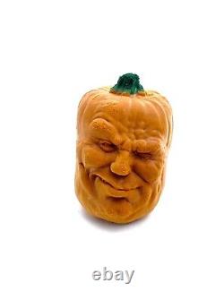 Halloween Decor Vintage Collectibles Foam Mobster Pumpkin Jack O' Lantern
