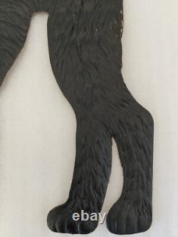 Halloween German Die Cut Black Cat Pumpkin Man Witch with Broom Embossed Cut Out Halloween German Die Cut Black Cat Pumpkin Man Witch with Broom Embossed Cut Out