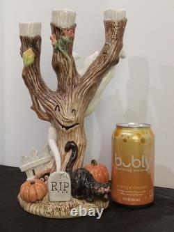 Halloween Harvest Fitz & Floyd Classics centerpiece 12 tall 1988 candle holder