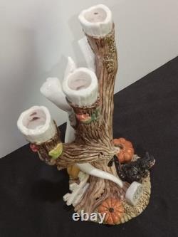 Halloween Harvest Fitz & Floyd Classics centerpiece 12 tall 1988 candle holder