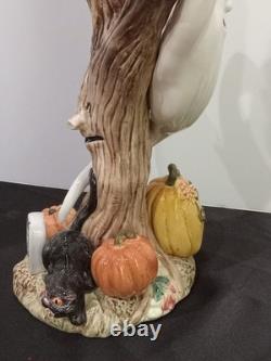 Halloween Harvest Fitz & Floyd Classics centerpiece 12 tall 1988 candle holder