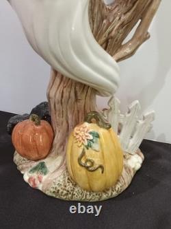 Halloween Harvest Fitz & Floyd Classics centerpiece 12 tall 1988 candle holder