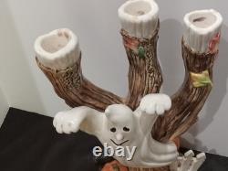 Halloween Harvest Fitz & Floyd Classics centerpiece 12 tall 1988 candle holder