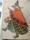 Halloween Vintage Beistle Die Cut Witch Guaranteed Authentic Early 1930's