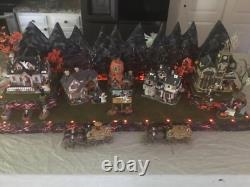 Halloween village display platform 4 feet W Led Lights Dept 56 Lemax Spooky Town Halloween village display platform 4 feet W Led Lights Dept 56 Lemax Spooky Town