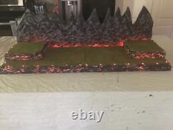 Halloween village display platform 4 feet W Led Lights Dept 56 Lemax Spooky Town Halloween village display platform 4 feet W Led Lights Dept 56 Lemax Spooky Town