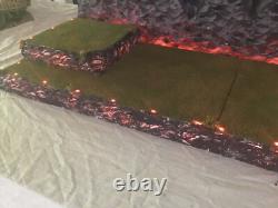 Halloween village display platform 4 feet W Led Lights Dept 56 Lemax Spooky Town Halloween village display platform 4 feet W Led Lights Dept 56 Lemax Spooky Town