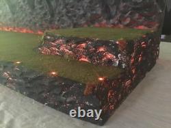 Halloween village display platform 4 feet W Led Lights Dept 56 Lemax Spooky Town Halloween village display platform 4 feet W Led Lights Dept 56 Lemax Spooky Town
