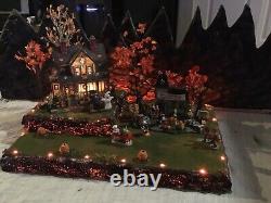 Halloween village display platform W Led Lights For Dept 56 Lemax Spooky Town Halloween village display platform W Led Lights For Dept 56 Lemax Spooky Town